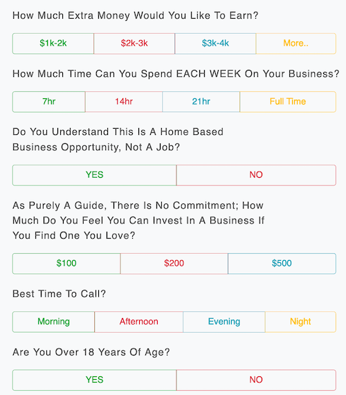 Pre-screening Recruitment Lead Questions