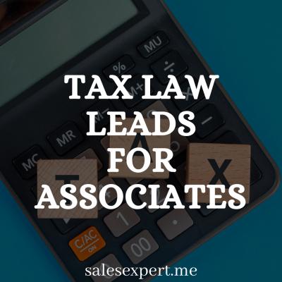 Tax Law legal plan leads
