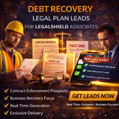 Debt Recovery Legal Plan Leads