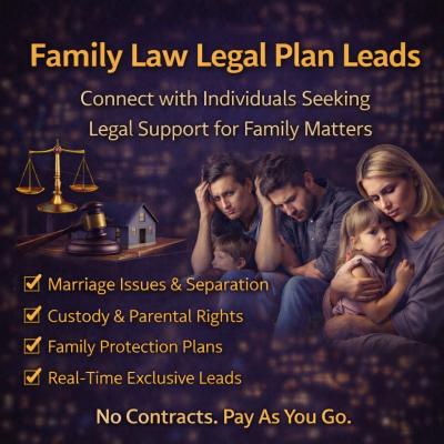 Family law legal plan leads